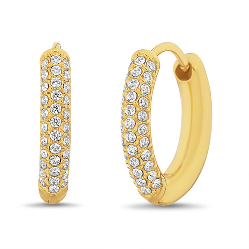 The Gold CZ Huggies