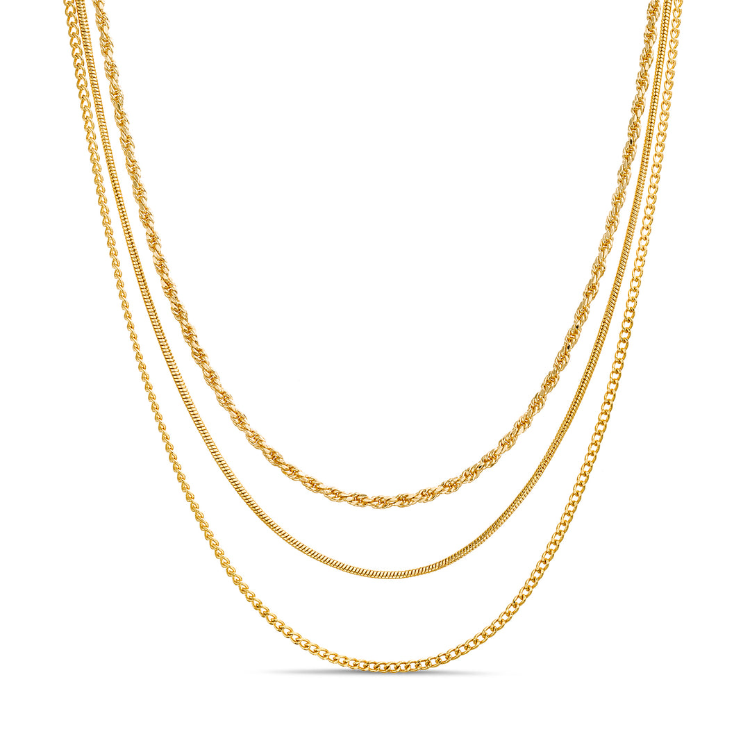 The Rope Trio Necklace Set