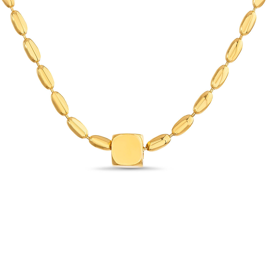 Aquamir Gold Tone Waterproof Beaded Necklace