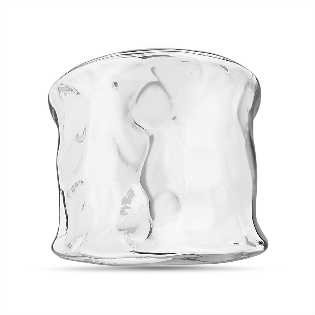 Brass Sv Waterproof Polished Hammered Ring